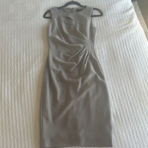 Tahari Lavender/Grey Sheath Dress sz 2